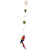 Costa Rican Handmade Natural Fiber Red Macaw Mobile 'Scarlet Macaw Habitat'