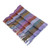 Rose and Amethyst Handwoven Guatemalan Cotton Shawl 'Amethyst Country Garden'