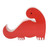 Red Dinosaur Shaped Phone Holder 'Dino in Red'