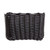 Recycled Vinyl Cord Black Coin Purse Handwoven in Guatemala 'Enchantment in Black'