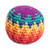 Knit Multicolored Patterned Cotton Hacky Sack 'Colorful Sphere'