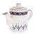 Ceramic Hand Painted Coffeepot with Geometric Design 'Antigua Breeze'