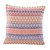 Handloomed Multicolor Cotton Cushion Cover from Guatemala 'Strawberry Inspiration'