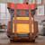 Leather-Accented Colorful Backpack 'Colorful  Adventure'