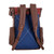 Leather-Accented Colorful Backpack 'Colorful  Adventure'