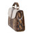 Snake Print Leather Handbag 'Rio Coco'