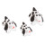 Set of 3 Dalmatian Dog Ceramic Figurines from Guatemala 'Dalmatian Family'