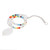 Rainbow Crystal and Glass Beaded Spiral Suncatcher 'Rainbow Spiral'