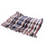 Blue and Red Hand-Woven Cotton Throw Blanket with Stripes 'Fresh and Cool'