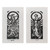 Handmade Expressionist Diptych Woodcut Print of The Reaper 'Boom Box'
