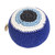 Handcrafted Knit Cotton Hacky Sack in Sapphire Hues 'Sapphire Shield'