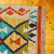 1.5x1.5 Uzbek Hand-Knotted Rhombus-Themed Wool Area Rug 'Delightful Flair'