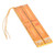Hand-Painted Cedar Wood Antique Door Bookmark in Orange 'Vintage Door in Orange'