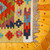 1.5x1.5 Uzbek Hand-Knotted Geometric Fringed Wool Area Rug 'Sublime Patterns'