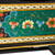 Floral Walnut Wood Jewelry Box with Velvet Lining 'Floral Eden'