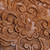 Hand-Carved Traditional Floral Round Walnut Wood Jewelry Box 'Circle of Tradition'
