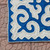 Handmade Classic Blue and White Shyrdak Wool Area Rug 2x4 'Classic Magic'