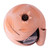 Handcrafted Brown and Black Pomegranate Ceramic Figurine 'Sweet Core'