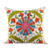 Floral Suzani Embroidered Silk Blend Cushion Cover 'Suzani Paradise'