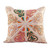 Classic Embroidered Silk Blend Cushion Cover from Uzbekistan 'Royal Union'