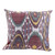 Classic Embroidered Silk Blend Cushion Cover in Bright Hues 'Enchanting Union'