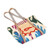 Almond-Themed Ikat-Patterned Colorful Cotton Shoulder Bag 'Adorable Ikat'