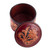 Embossed Leather Decorative Box Hand-Painted in Uzbekistan 'Delightful Garden'