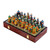 Traditional Painted Lacquered Wood Chess Set from Tajikistan 'Tajikistan Intellectual'