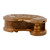 Hand-Carved Paisley-Shaped Leafy Walnut Wood Puzzle Box 'Portal to the Paisley Forest'
