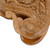 Hand-Carved Paisley-Shaped Leafy Walnut Wood Puzzle Box 'Portal to the Paisley Forest'