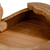 Hand-Carved Paisley-Shaped Leafy Walnut Wood Puzzle Box 'Portal to the Paisley Forest'