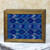 Alder Wood Tea Box with Blue Maya Handwoven Cotton Inset 'San Martin Blue'