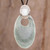 Handmade Sterling Silver and Jade Pendant Necklace 'Solola Meadow'