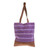 Hand Woven Cotton and Leather Accent Tote Handbag 'Tradition in Lilac'
