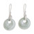 Unique Sterling Silver Dangle Jade Earrings 'Maya Memory'