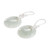 Unique Sterling Silver Dangle Jade Earrings 'Maya Memory'