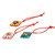 Handmade Ceramic Christmas Ornaments Set of 6 'Festive Guatemala'