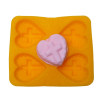 Flexible Mold - Cross on Heart - 4  pc per mold