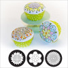 Cupcake/Cookie Texture Tops - Whimsy Blooms (Set of 3)