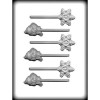 Snowflake Snowman- Lollipop - Hard Candy/Chocolate Plastic Mold