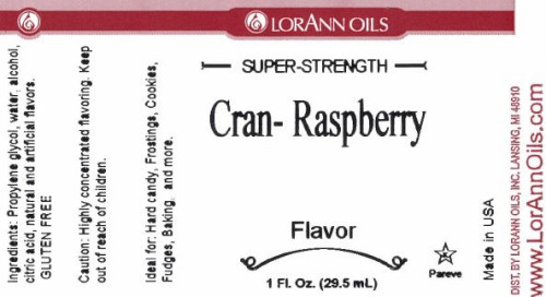 Cran-Raspberry Flavour - 16 oz - LorAnn Cran-Raspberry Flavour - 16 oz - LorAnn