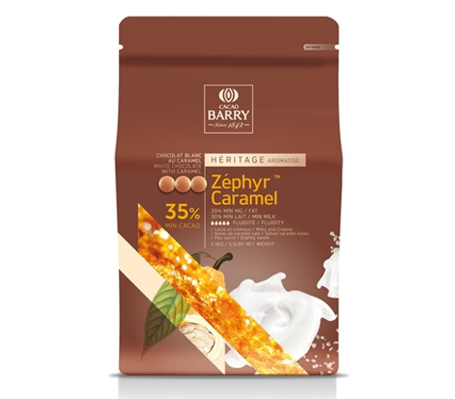 Chocolate - White 35% - Zephyr Caramel - 2.5 kg (5.5 lbs) - Cacao Barry