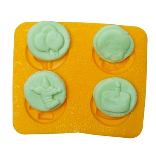 Flexible Mold - Baby's First Birthday - 4  pc per mold