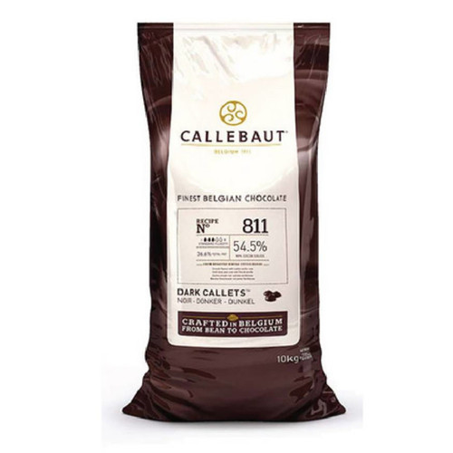 Chocolate - Dark Semi-Sweet 54.5% Callets - Callebaut 811NV Chocolate - Dark Semi-Sweet 54.5% Callets - Callebaut 811NV