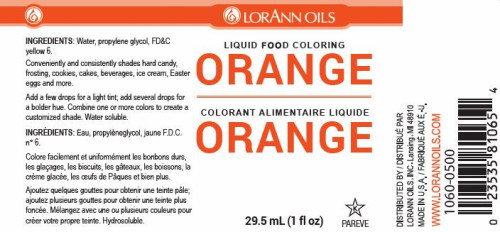 Orange Food Colouring - Liquid - 118 mL/4 oz - LorAnn Orange Food Colouring - Liquid - 118 mL/4 oz - LorAnn