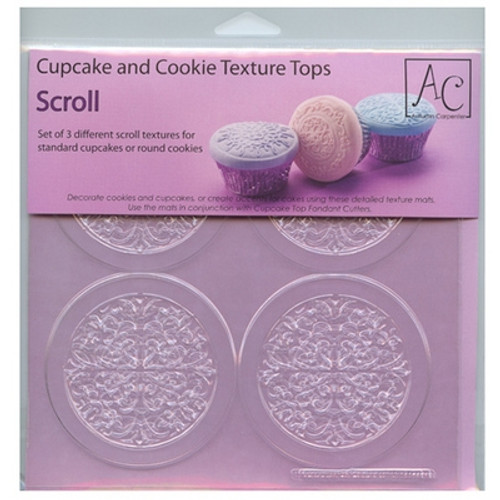Cupcake/Cookie Texture Tops - Scroll (Set of 3)