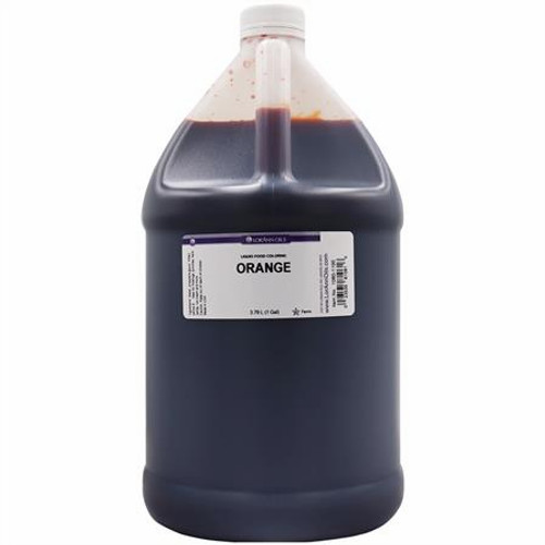 Orange Food Colouring - Liquid - 3.8 L / 1 Gallon - LorAnn--SPECIAL ORDER. PLEASE CALL FOR MORE DETAILS