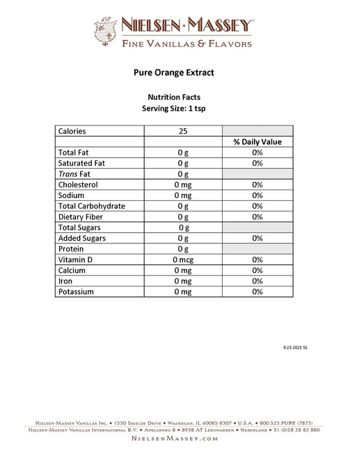 Orange Extract - Nielsen Massey