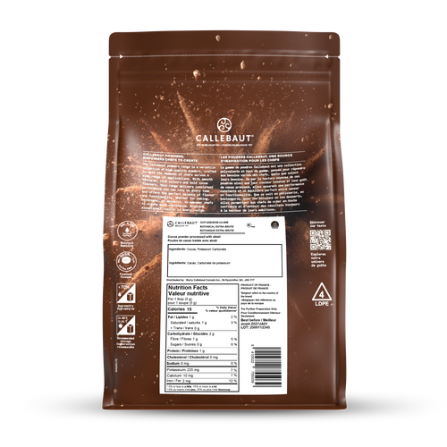 Cocoa Powder - Extra Brute - 1 kg (2.2 lbs) - Callebaut