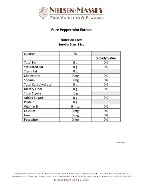 Peppermint Extract - Nielsen Massey